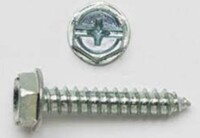 #14 - 14 X 3/4 AB PHILLIPS/SLOT COMBO INDENTED HEX WASHER HEAD TAPPING SCREW, ZINC